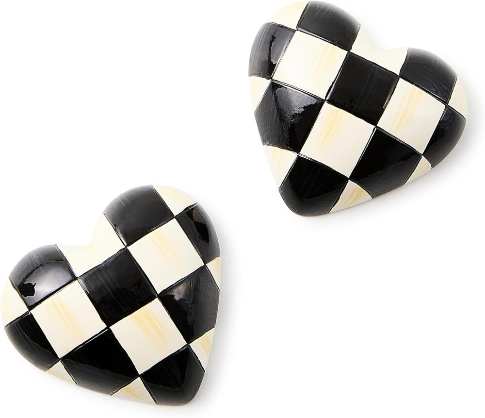 NEW Mackenzie-Childs Heart Magnets, Set of 2